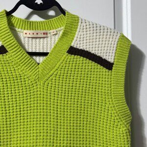 Uniqlo x Marni Popcorn Knit V-Neck Sweater Vest – Size M – NWOT